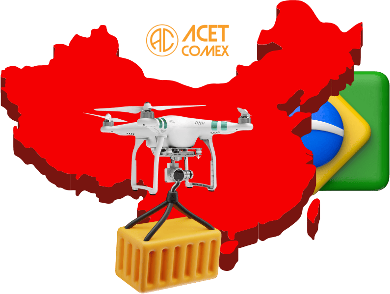 drone da china para o brasil acet